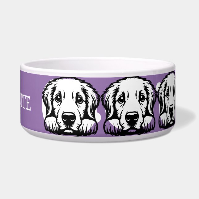 Peeking Labrador Customize Purple theme (Right)