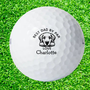 Peeking  Labrador Puppy Customize  Golf Balls