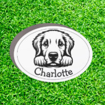 Peeking Labrador Puppy Personalized
