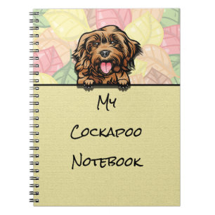 Peeking mignon carnet Cockapoo