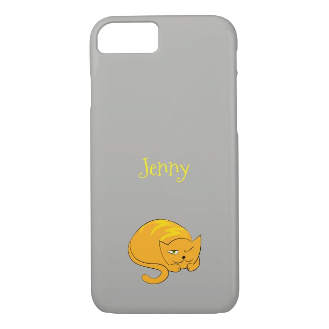 Peeking Orange Cat Case-Mate iPhone Case (Back)