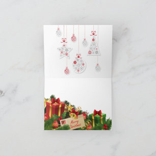 Peeking Santa – Festive Christmas Clipart for Card