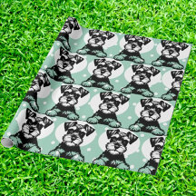 Peeking Terrier Green Personalized Theme 