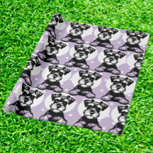 Peeking Terrier Purple Personalized Theme 