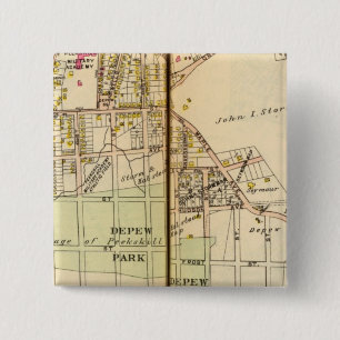 Peekskill, New York 4 2 Inch Square Button