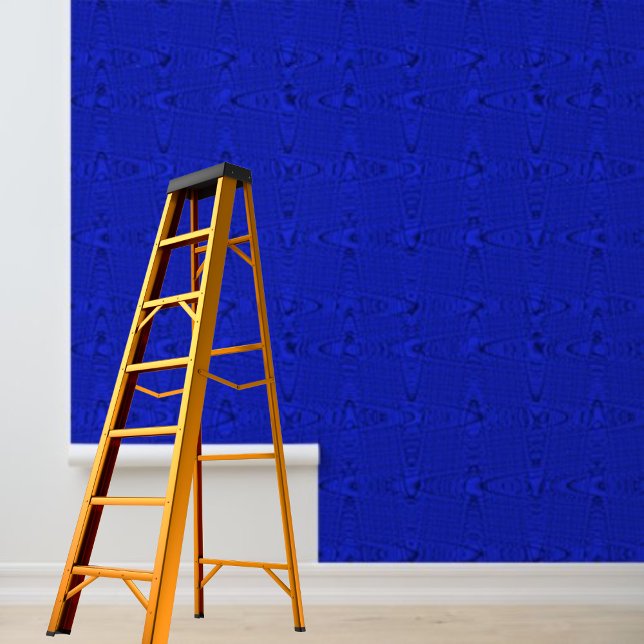 Peel and stick modern royal blue wave pattern wallpaper (Peel and stick modern royal blue wave pattern wallpaper)