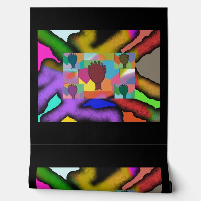 Peel and Stick Wallpaper 20 - Stained Glass (Unrolling)