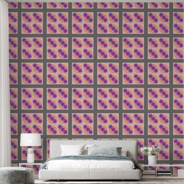 Peel and Stick Wallpaper 26 - Grayish (Bedroom)