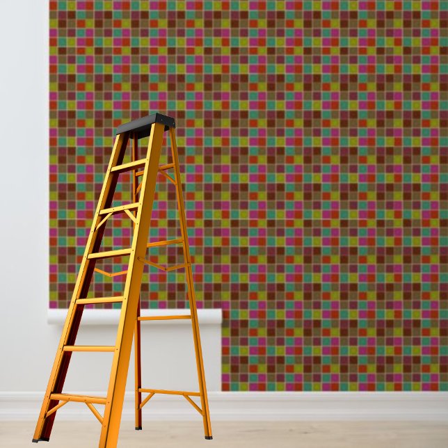 Peel and stick wallpaper multi-coloured squares (Peel and stick wallpaper multi-colored squares wallpaper)