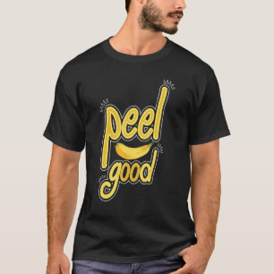 Peel Good   Women Banana Yellow Fruit Love T-Shirt