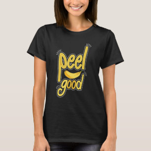 Peel Good   Women Banana Yellow Fruit Love T-Shirt