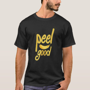 Peel Good  Women Banana Yellow Fruit Love T-Shirt