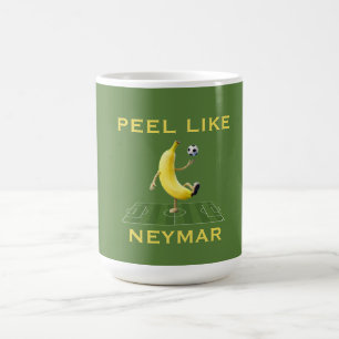 Peel Like a Champion Funny Banana Soccer Custom Magic Mug