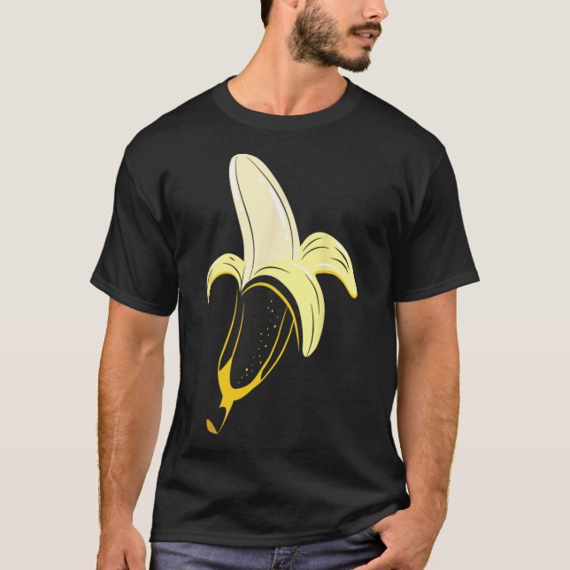 Peeled Banana Costume Cute Easy Fruits Halloween G T-Shirt (Front)