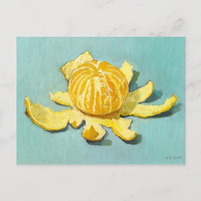 Peeled Clementine Still-life Postcard (Front)
