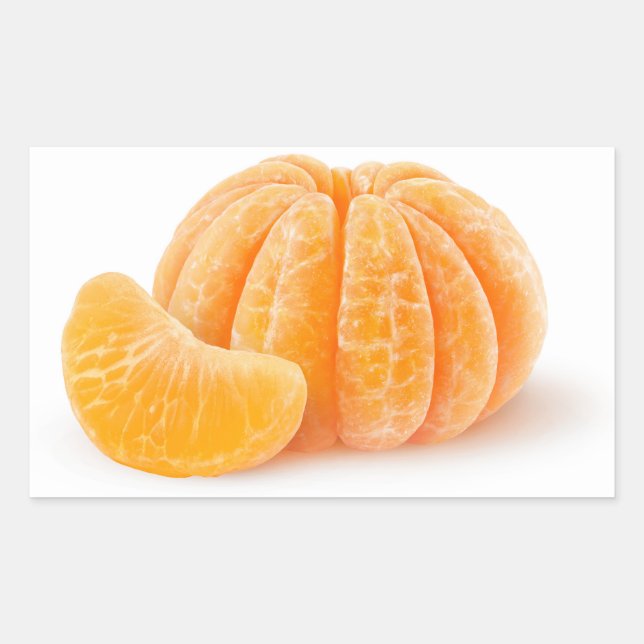 Peeled tangerine sticker (Front)