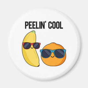 Peelin Cool Funny Fruit Pun Magnet