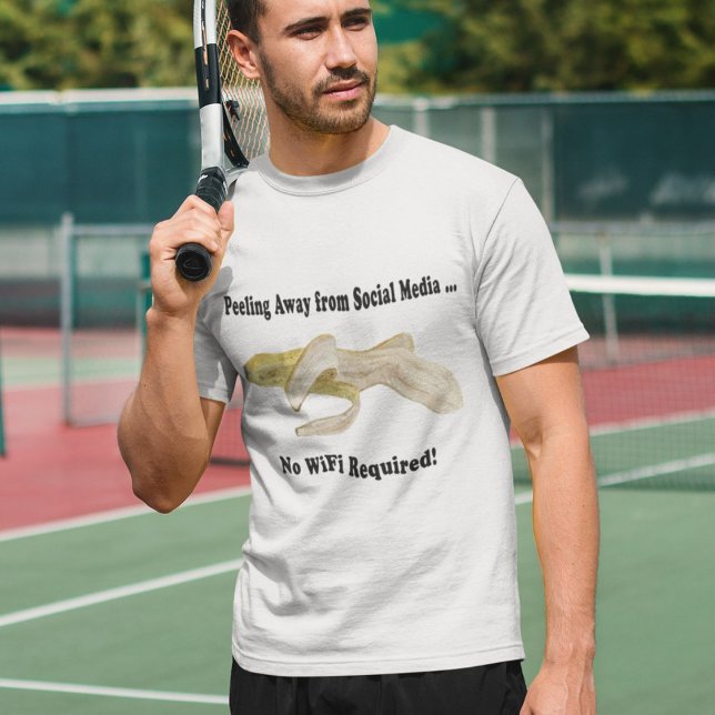 Peeling Away from Social Media Banana T-Shirt (Creator Uploaded)