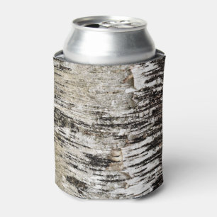 Peeling Birch Bark Close Up Can Cooler