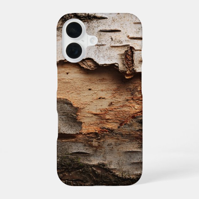 Peeling Birch Bark Texture Phone Case (Back)