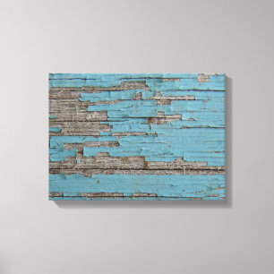 Peeling Blue Paint Canvas Print