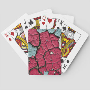 Peeling Paint Layers Playing Cards