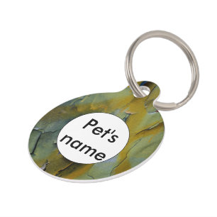 Peeling paint pet tag