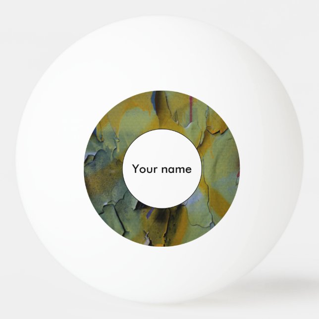 Peeling paint ping pong ball (Front)