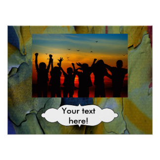 Peeling paint poster