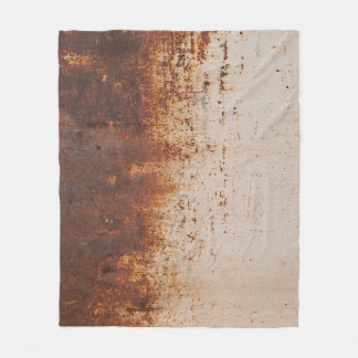 Peeling paint, rusty wall texture. fleece blanket
