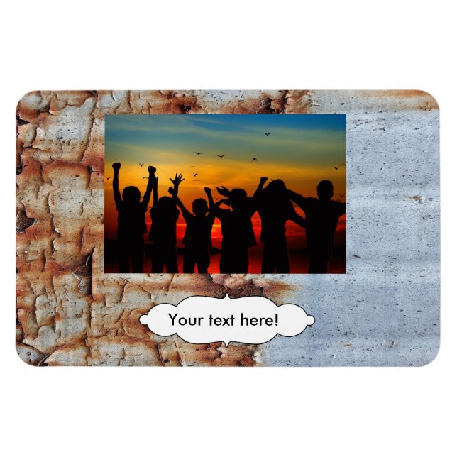 Peeling paint texture magnet (Horizontal)