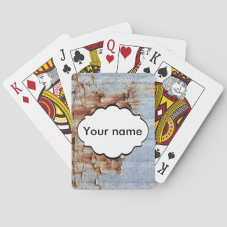 Peeling paint texture playing cards