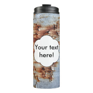 Peeling paint texture thermal tumbler