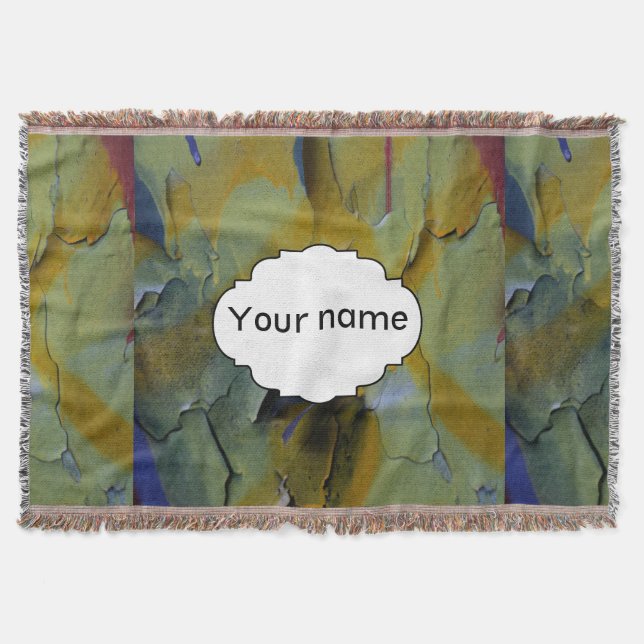Peeling paint throw blanket (Front)
