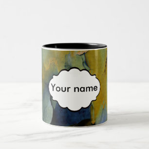 Peeling paint Two-Tone coffee mug