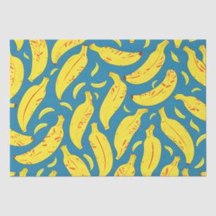 Peeling Tropical Yellow Banana Pattern Tissue Paper