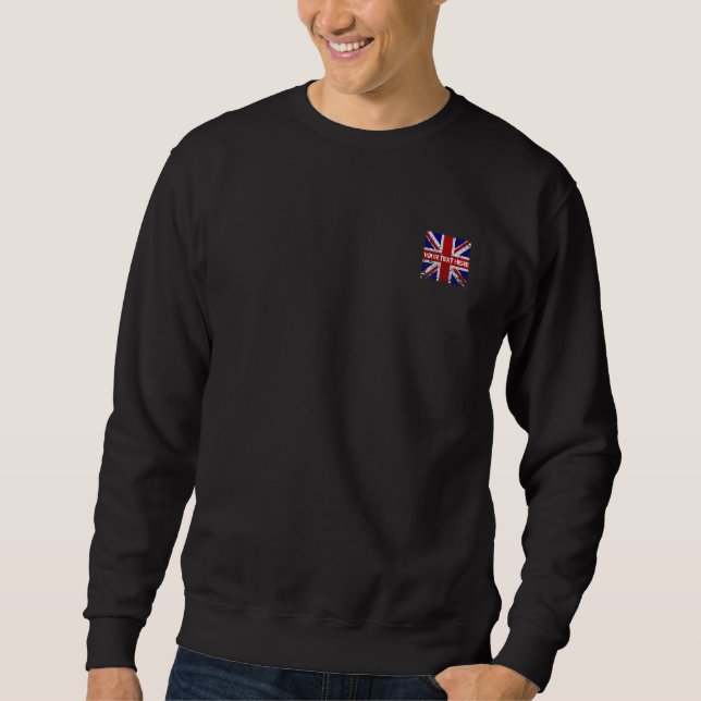 Peeling Union Jack Flag of The UK Sweatshirt (Front)