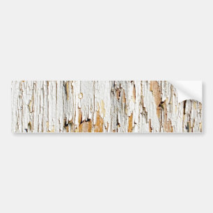 Peeling White Paint Abstract Bumper Sticker