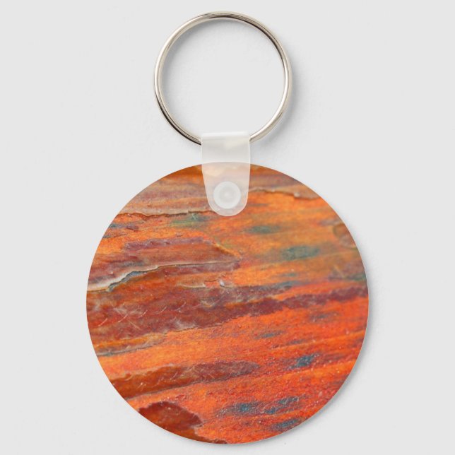 Peeling Wood Keychain (Front)