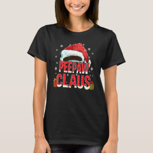 Peepaw Claus Shirt Group Gifts Matching Family Chr