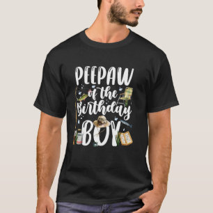Peepaw Of The Birthday Boy Fishing Family Matching T-Shirt