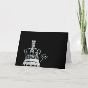 Peeping Majesty greeting card