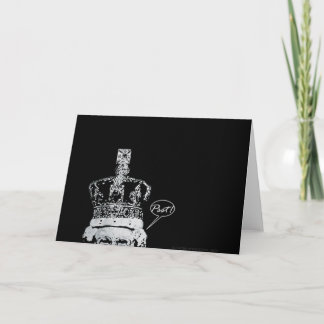 Peeping Majesty greeting card