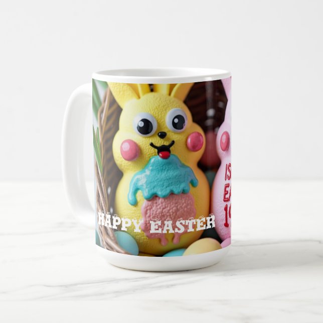Peeps Gone Wrong" Sticker Sheet – 90s Easter Fail  Coffee Mug (Front Left)