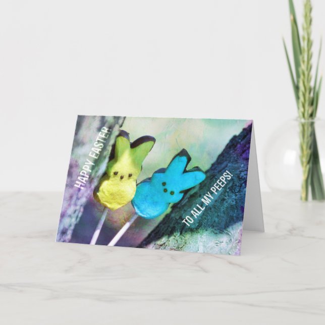 PEEPS WISHES Greeting Card (Front)
