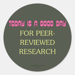 Peer Reviewed  Classic Round Sticker