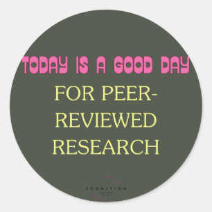Peer Reviewed  Classic Round Sticker