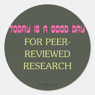Peer Reviewed  Classic Round Sticker