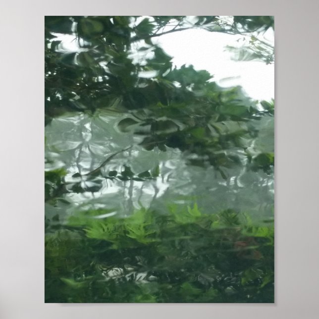Peering Through the Rain 2 - Abstract Photo Poster (Front)