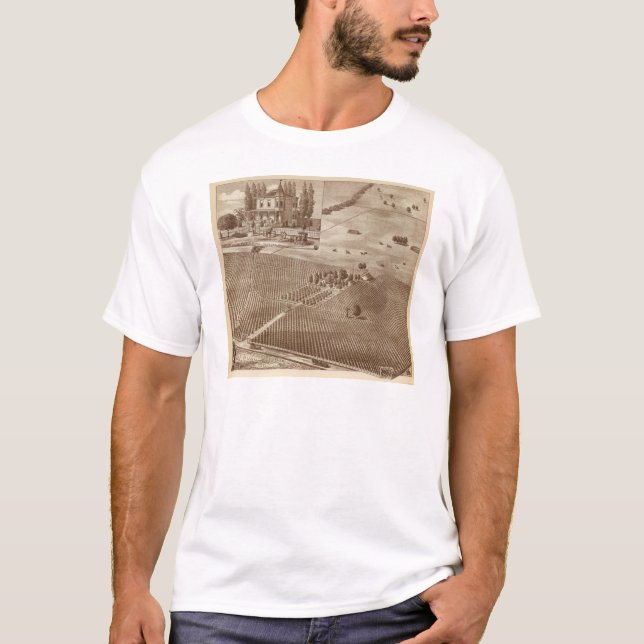 Peerless Vineyard, Hanford, Cal T-Shirt (Front)
